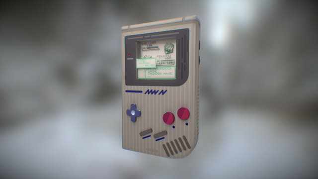 Gameboy 3D Model