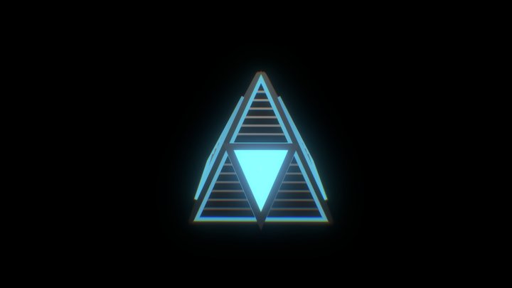 Pyramid Loot Box Animation 3D Model