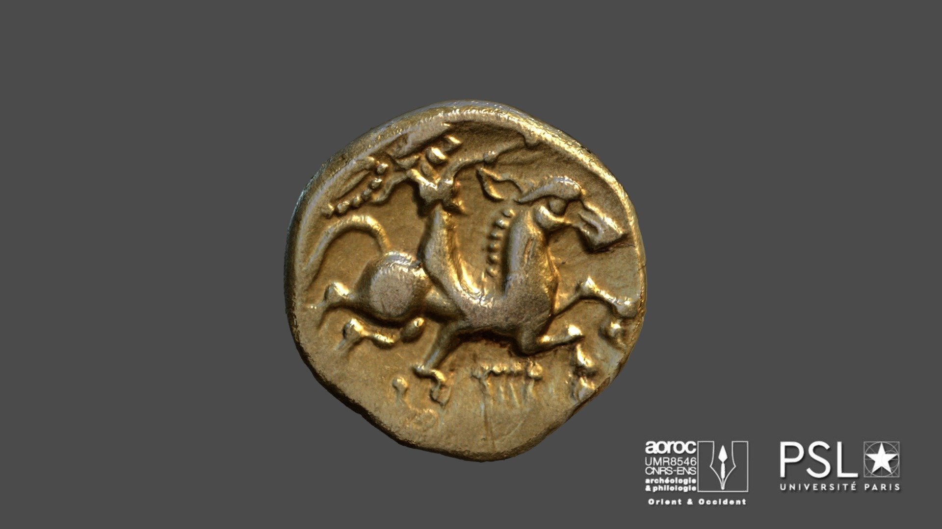 Statère d'or des Riedones à la cavalière.
