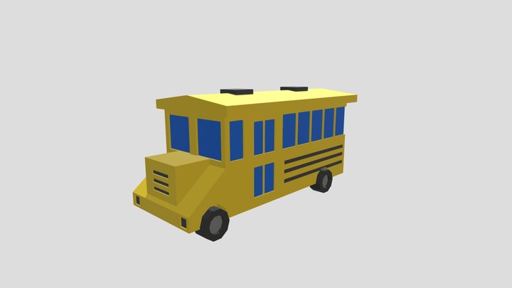 AUTOBUS LOW POLY – Free 3D Model STL