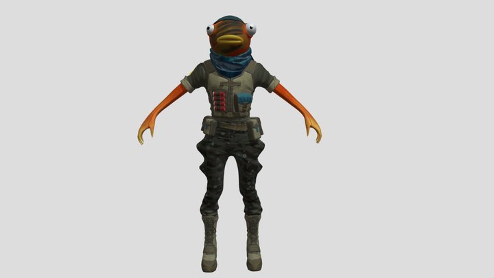 Triggerfish - Fortnite Skin – Gratis 3D-model STL