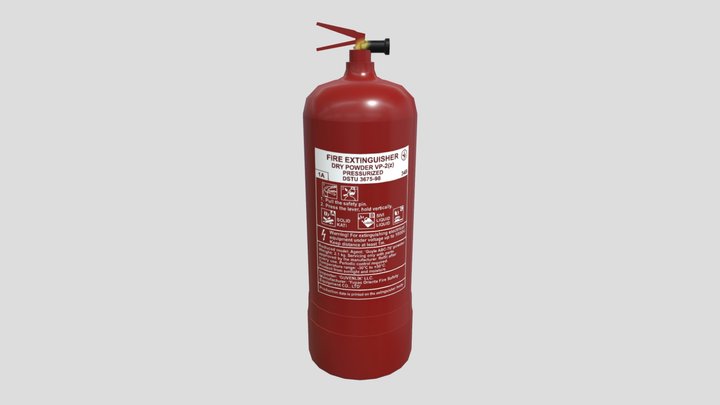 Fire extinguisher low-poly – Modello 3D gratuito STL