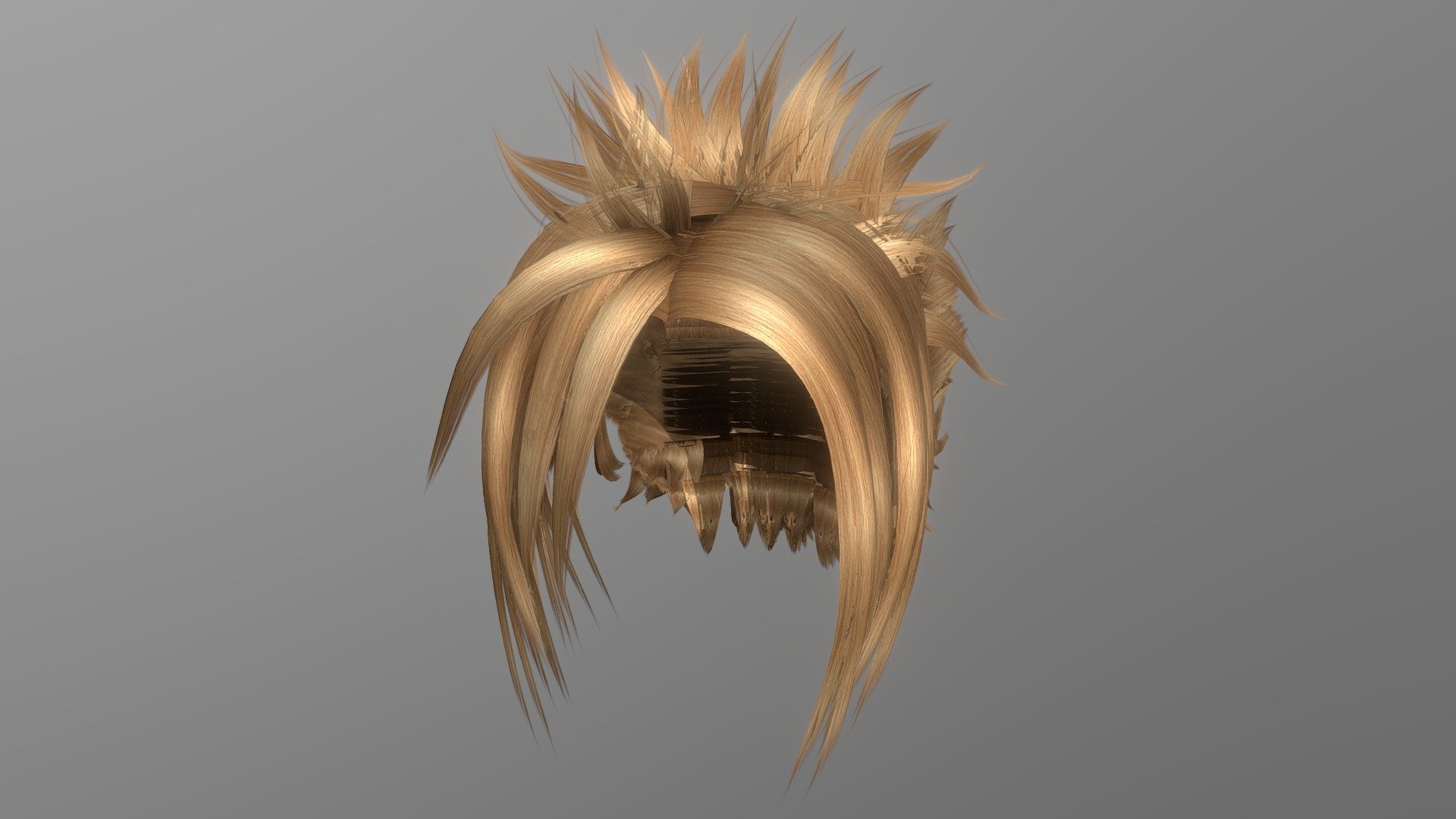 Anime Hair (Blonde) - Buy Royalty Free 3D model by shimtimultimedia ...