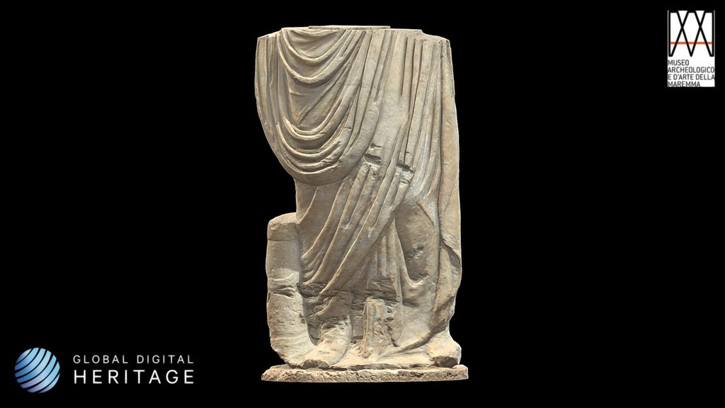 Statua di personaggio maschile