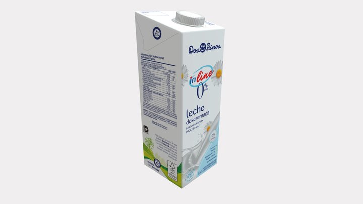Dos Pinos - Leche Descremada 0% 3D Model