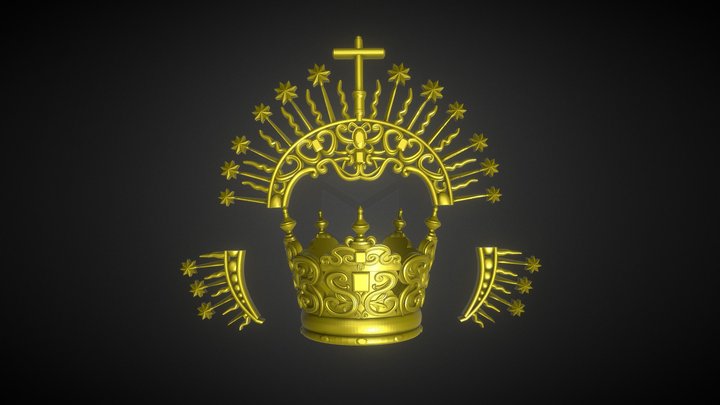 corona Virgen Del Valle 3D Model