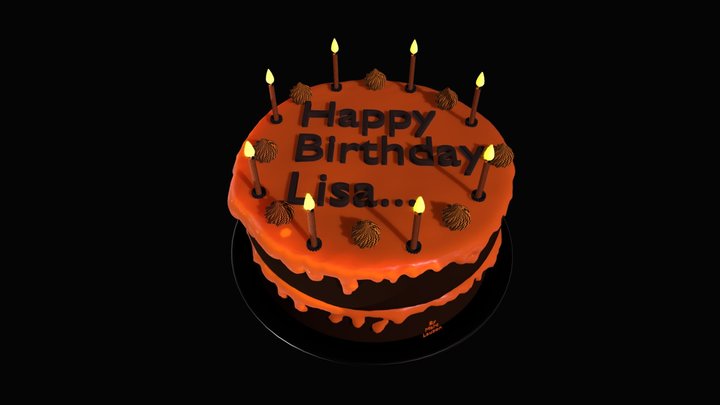 Happy Birthday Lisa 3D Model