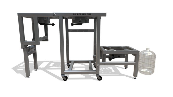 TWO-TIER BREW STAND 3D Model