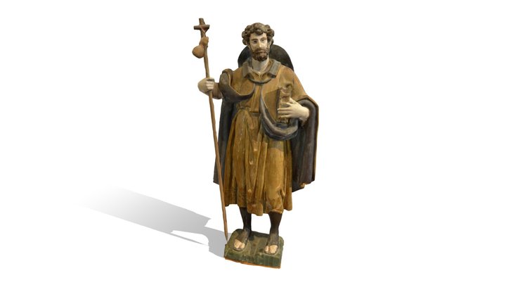 Escultura de Santiago Peregrino. 3D Model