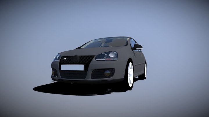 vw golf 5 GT 2_0 TDI 3D Model