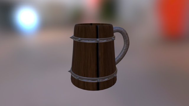 Textured Medieval Stein 3D Model