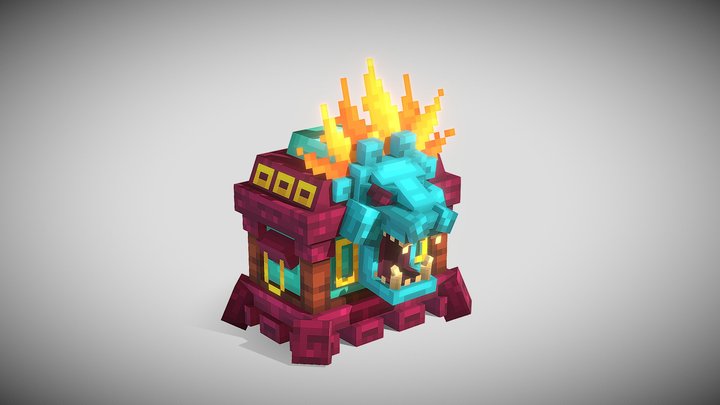 Tiki crate3 3D Model