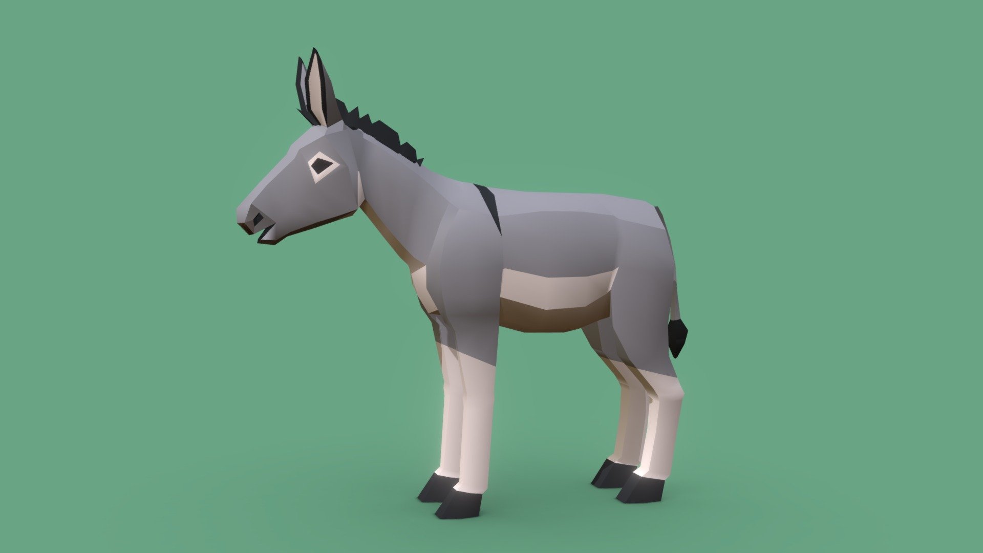 Donkey - Download Free 3D model by SleepyPineapple [914dc21] - Sketchfab