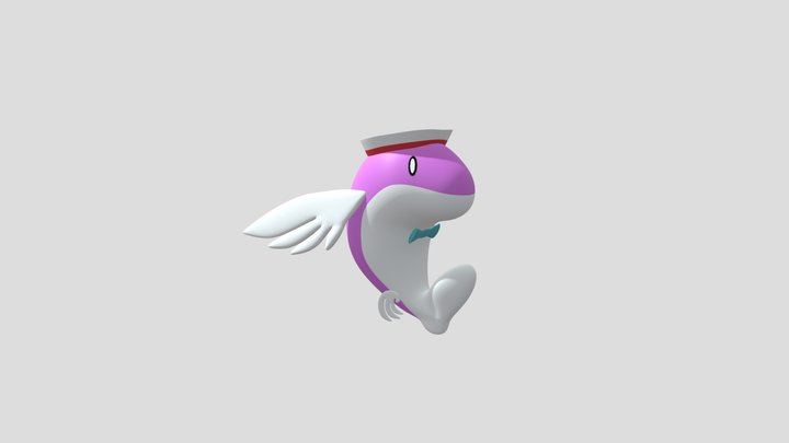 Aokana - Flying Fish Doll 3D Model