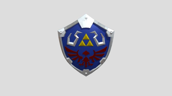 Hylian Shield - Legend of Zelda 3D Model