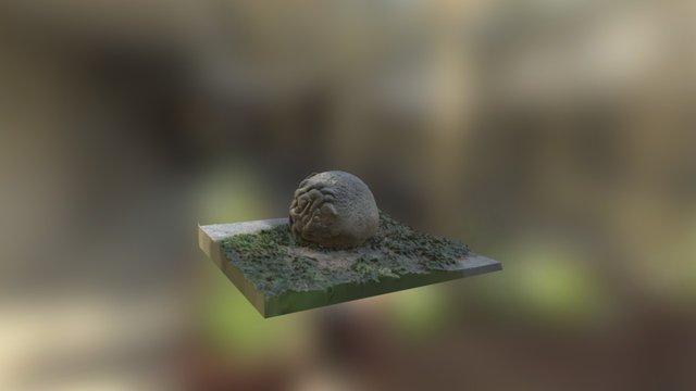 Stone head of Medusa 3D Model