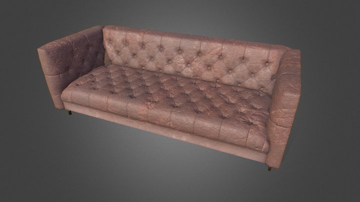 Leather Sofa 3D Model