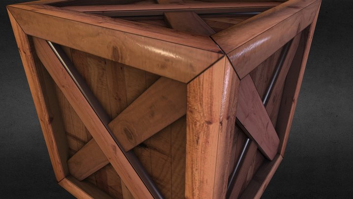 Crate Box 3D Model