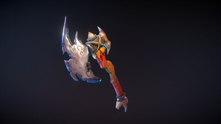 Stylized Axe 3D Model