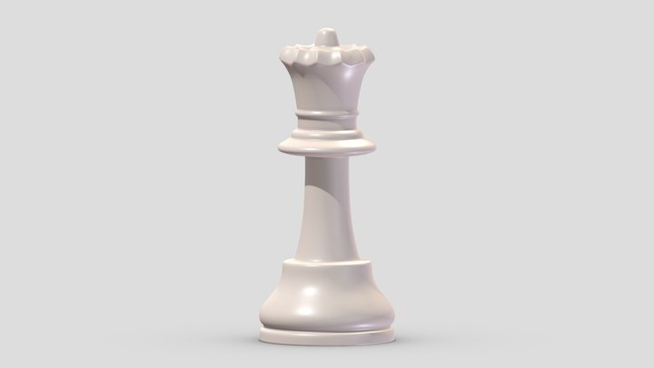 Queen Chess 3D Model