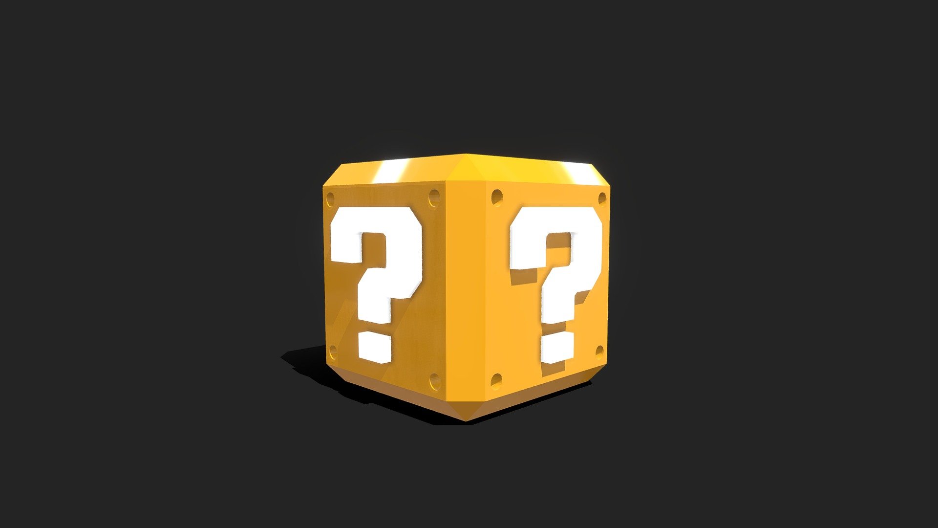 Mario Lucky Block Model free Texture