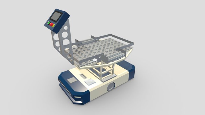 (2022) หุ่นยนต์ขนส่ง AGV 3D Model