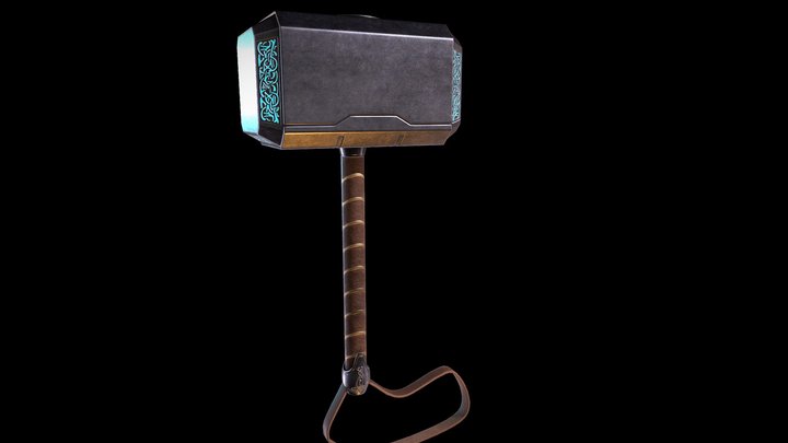 Mjolnir GameProp 3D Model