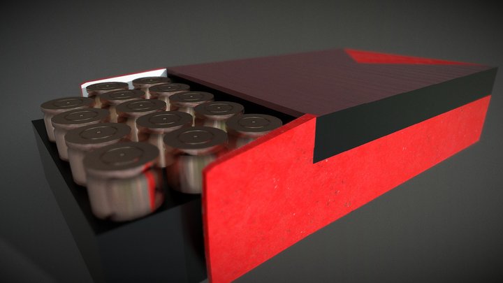 Box of bullets 3D Model