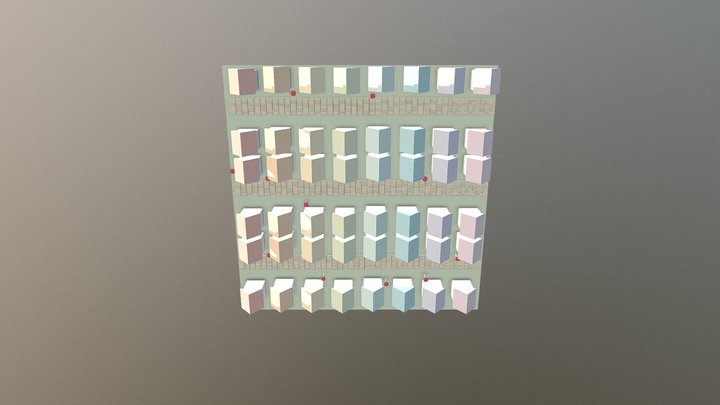 Rainbow Village 3D Model