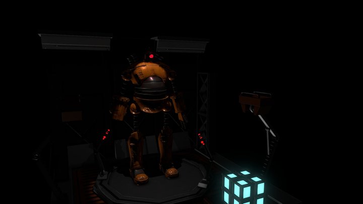 Garaje de robots 3D Model
