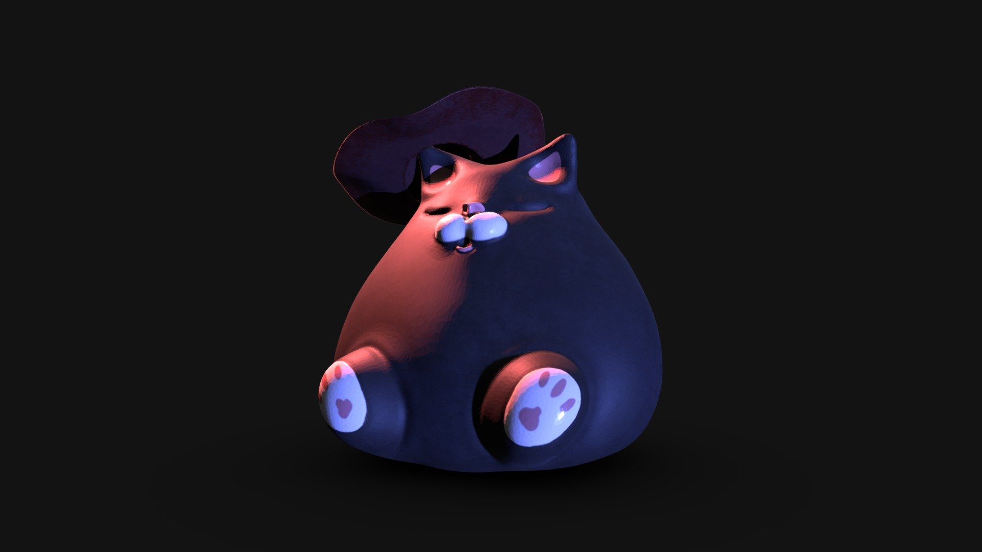 Cat with cowboy hat