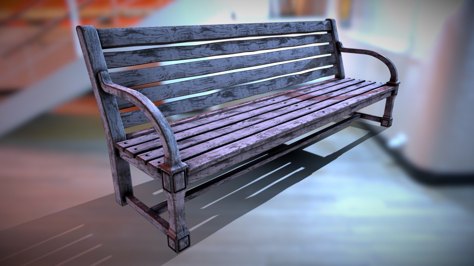 (High) Bench #2 - Download Free 3D model by Sergey (@s.d) [915755e ...