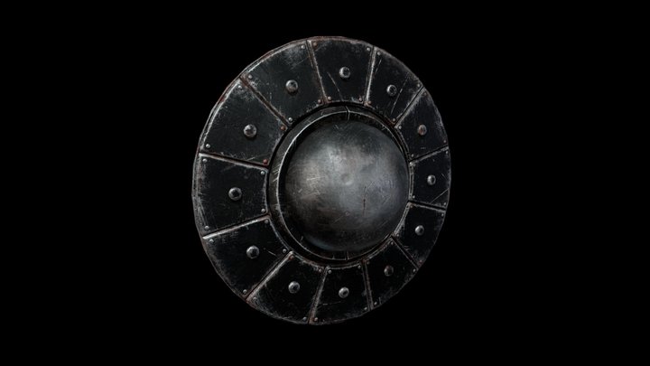 Dunmer steel buckler 3D Model