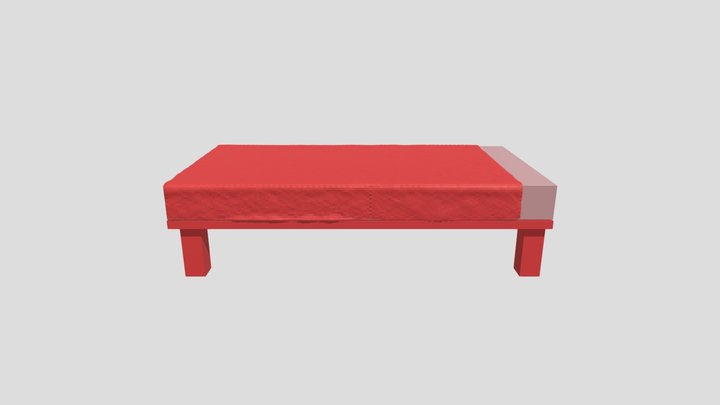 Bedwithblanket 3D Model