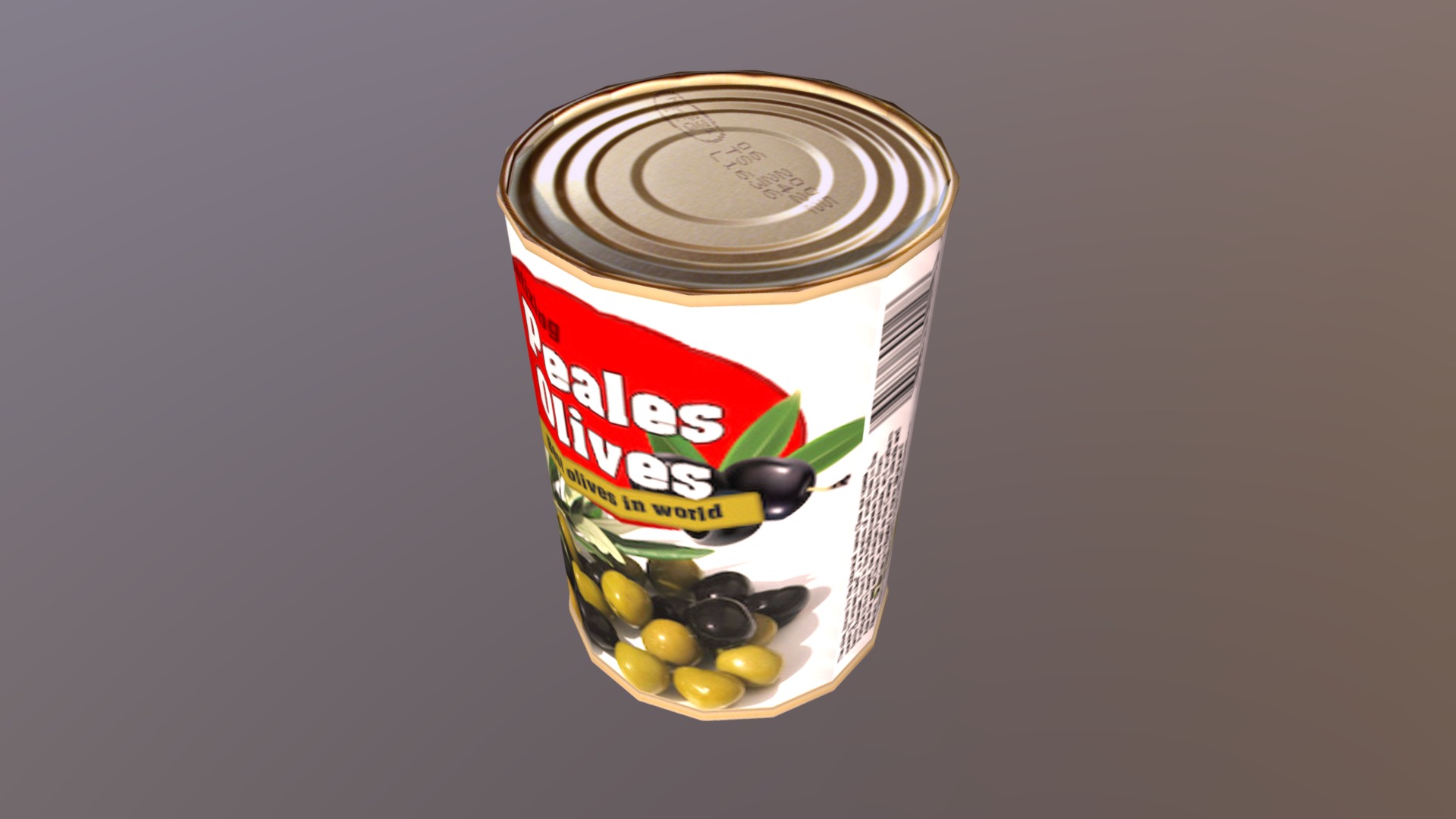 3D model Can mass 280 g - This is a 3D model of the Can mass 280 g. The 3D model is about a can of food.