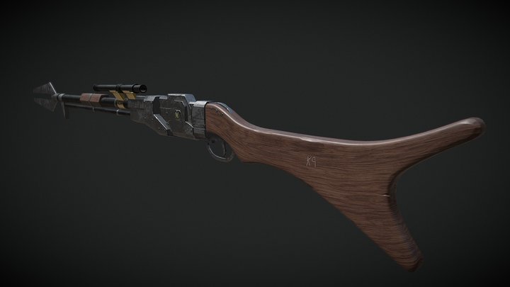 Amban Phase Pulse Blaster Rifle Fan Art 3D Model
