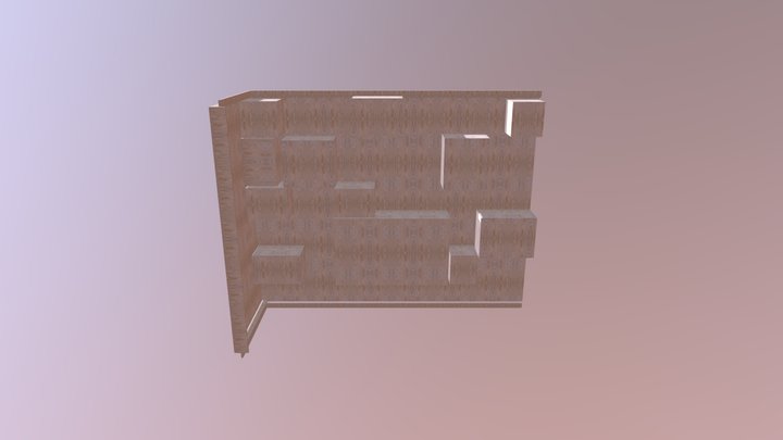 Wand Keuken Zijde 3D Model