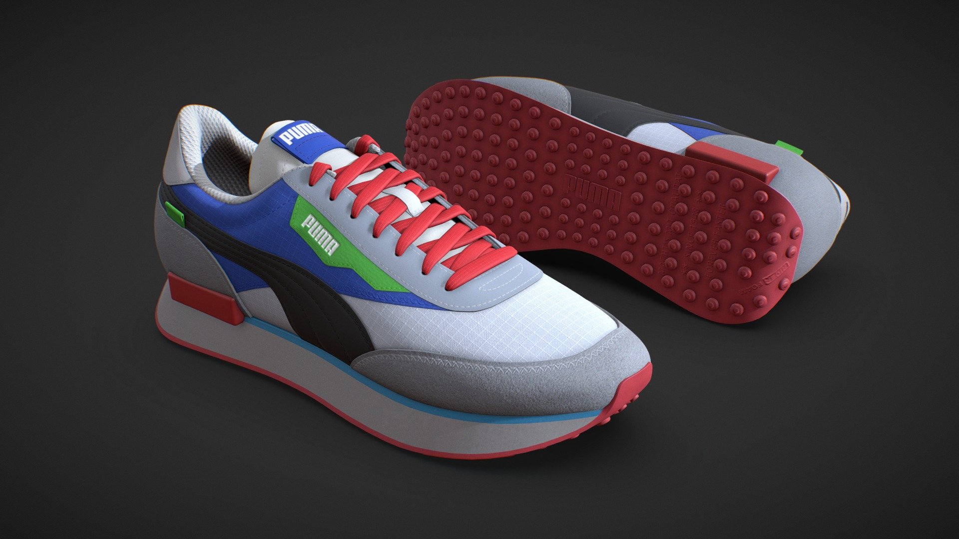 puma shoes 3d model