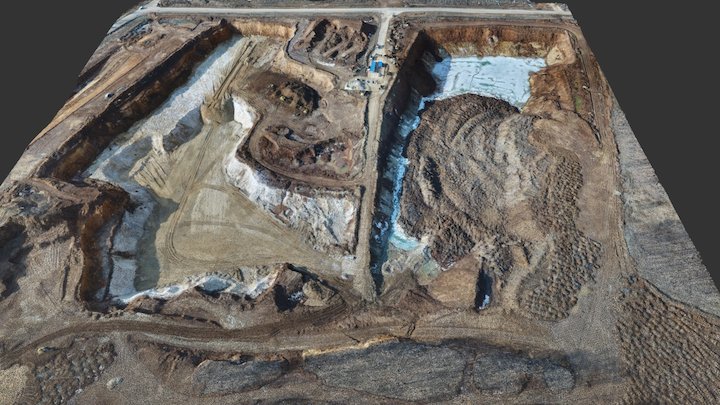 Карьер LAS 3D Model