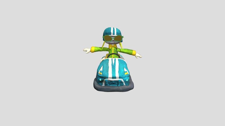 BUMPERCAR1BLUE 3D Model