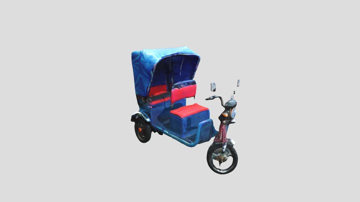 Bangladeshi Electric Auto Rickshaw 3D Model