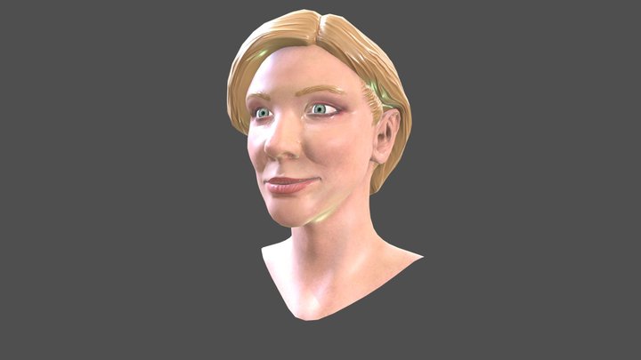 ACG 2009 Cate Blanchett Bust Model 3D Model