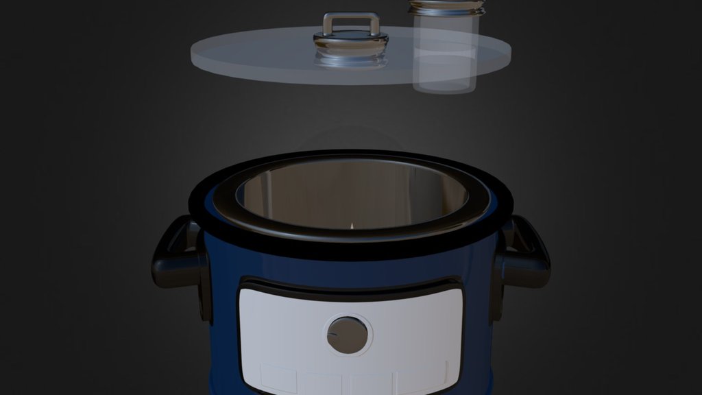 Portapranzo elettrico Crockpot Nero Modello 3D $29 - .obj .3ds .blend .c4d  .fbx .max .ma .lxo - Free3D