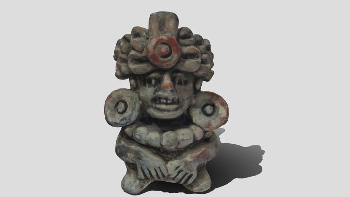 Aztec pipe figure 3D Model