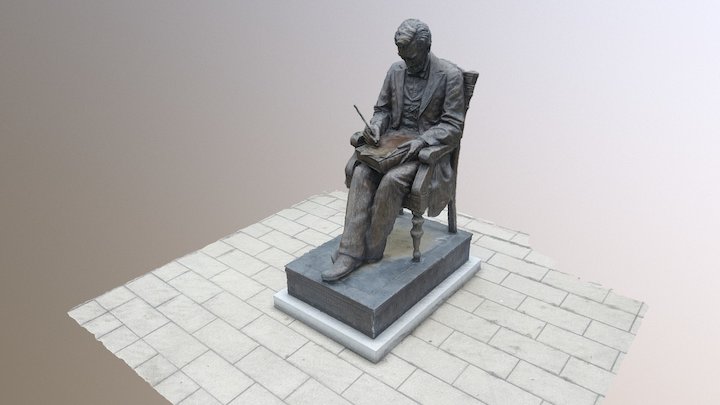 Lincoln Statue 3D Model