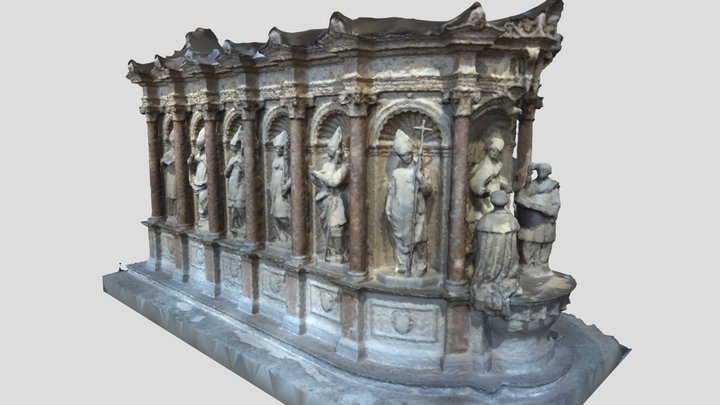 Basilique Saint-Remi Interior Choir 3D Model