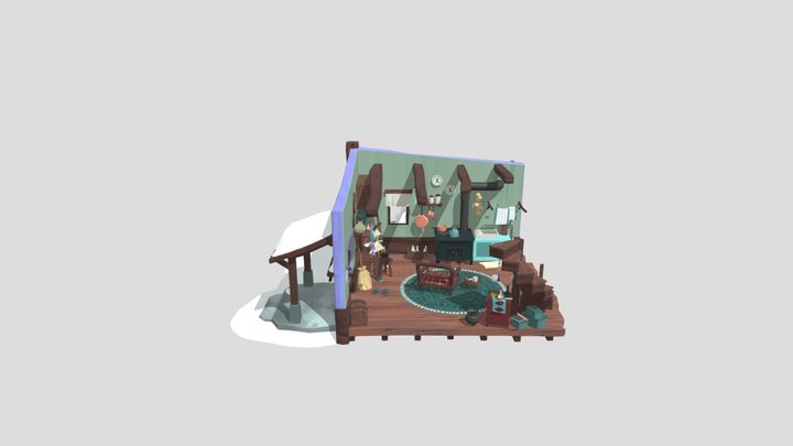GrandMa's Room 3D Model