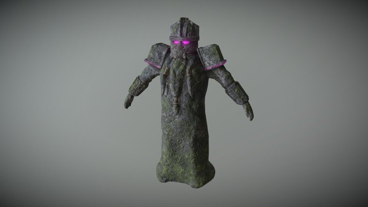 AltaRune Ancient Statue 3D Model