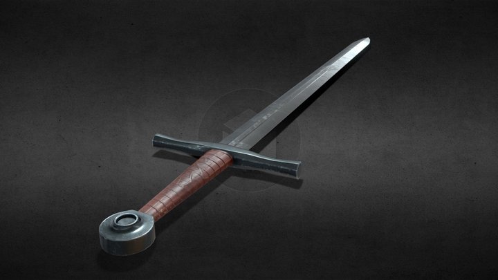 Nordling Sword Low Poly 3D Model