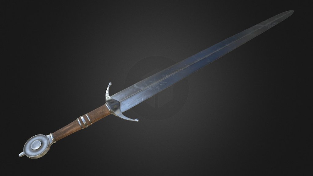 Steel Longsword - 3D model by zunaroath [9163c49] - Sketchfab